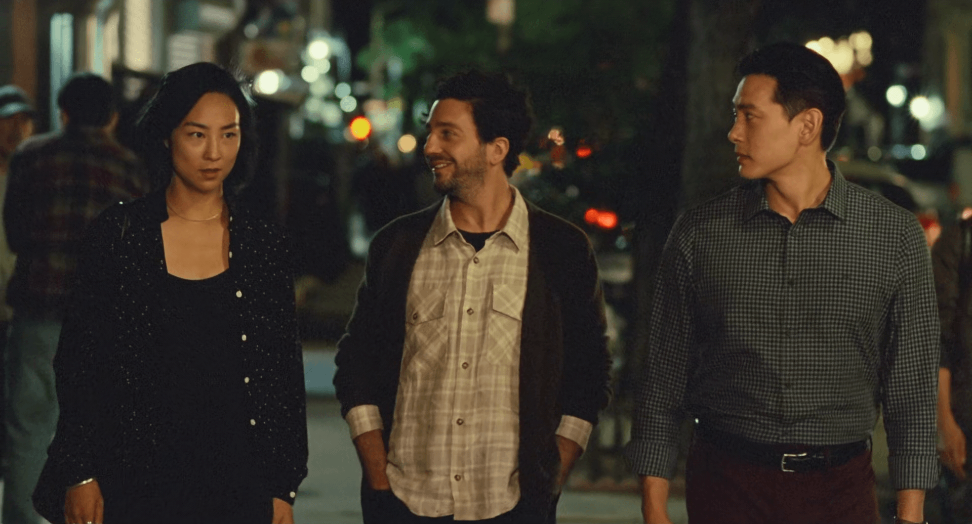 Nora, Arthur & Hae Sung going out for dinner